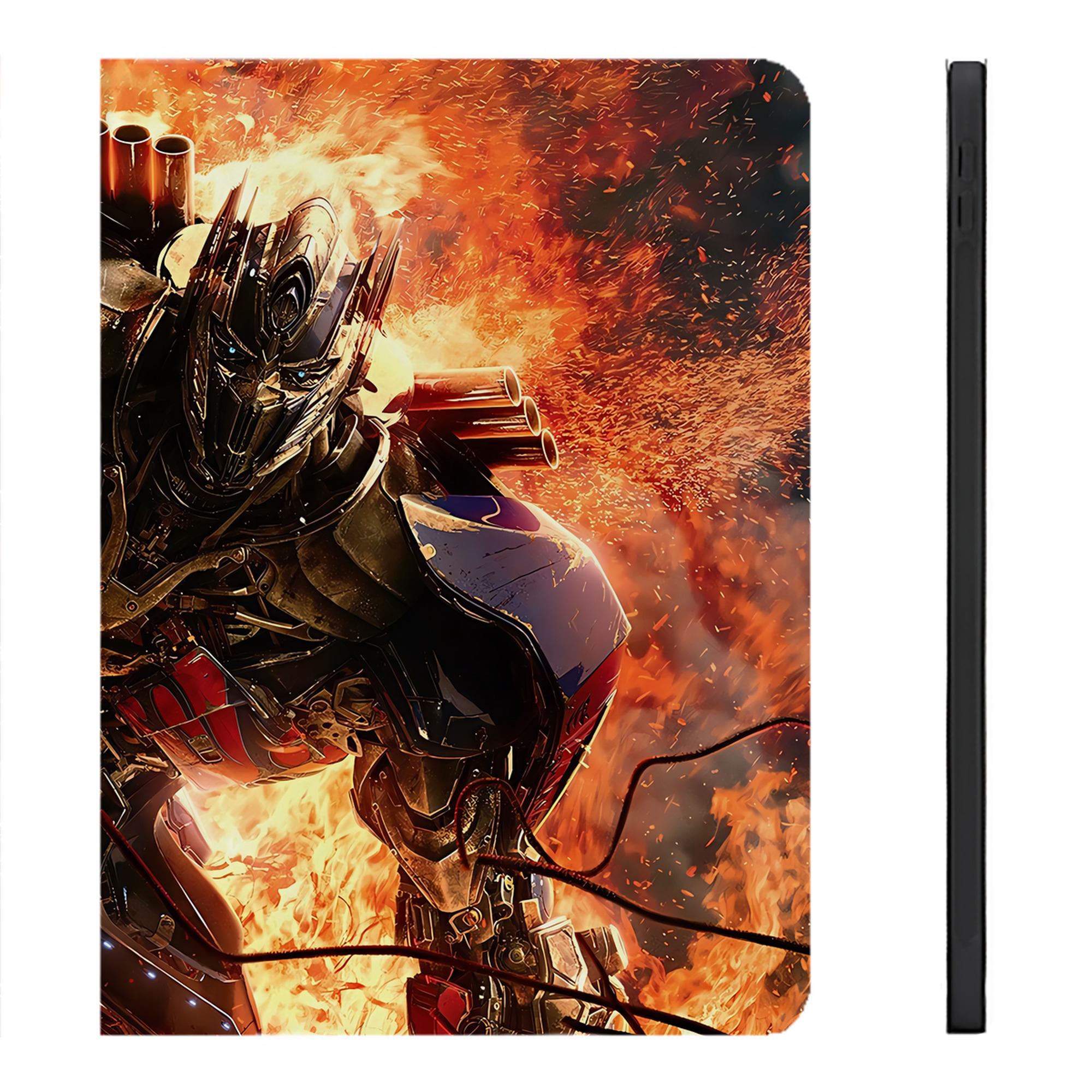 （画像用） Transformers トランスフォーマー IPadケース ペンホルダー付き ブックスタイルデザイン